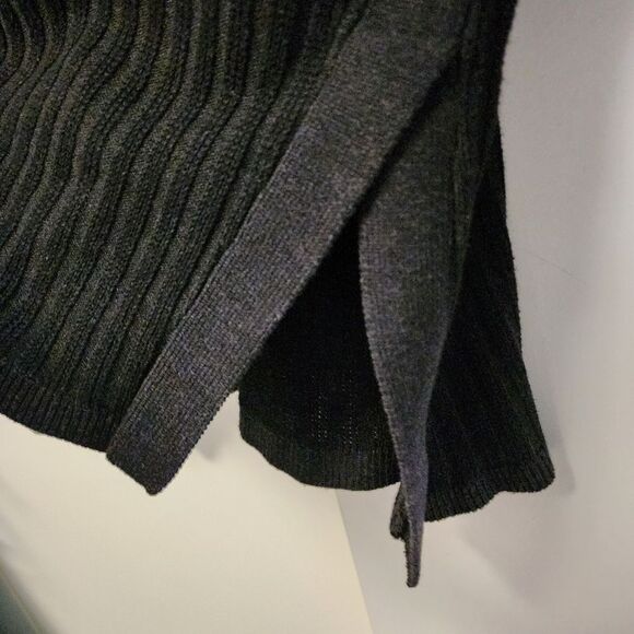 SMARTWOOL Womens Black Shadow Pine V-Neck Rib/Ribbed Sweater Size XL Cozy Warm - Picture 6 of 11